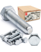 Śruby z łbem 6-kąt.